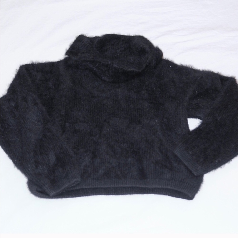 Farrow Black Vintage Angora Sweater